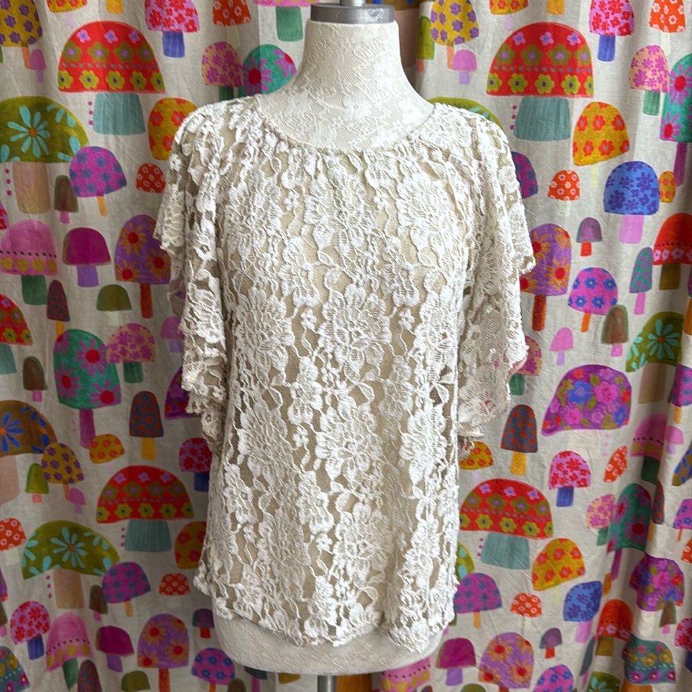 Rachel Rose Lace Blouse. Small